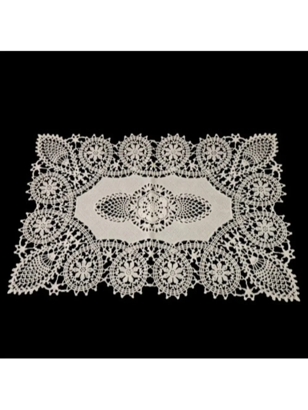 Vintage Vinyl Lace 4 Placemats And 4 Coasters French Farmhouse Aesthetic